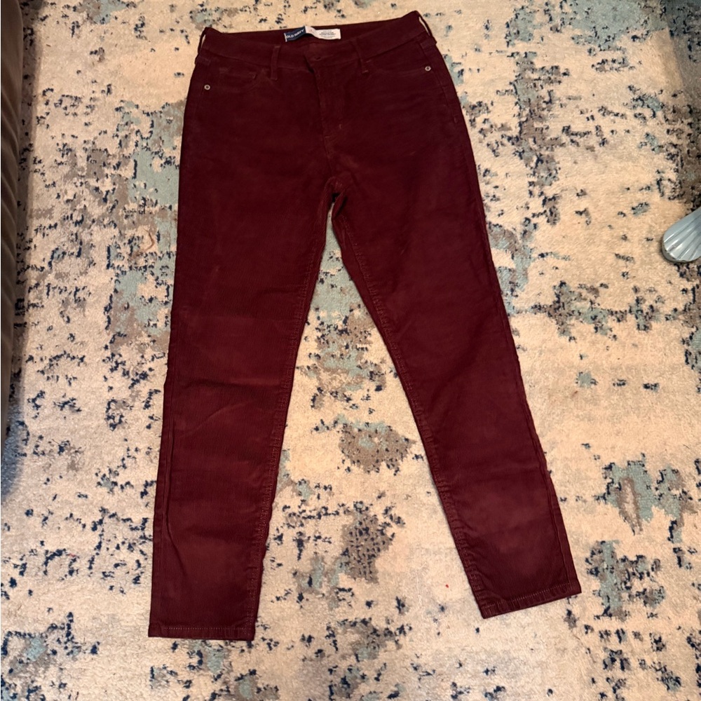 Old Navy burgundy Corduroy Pants petite